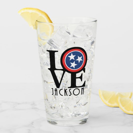 Verre LOVE Jackson Tennessee (Devant glace)