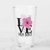 Verre LOVE Palm Beach rose (Dos)