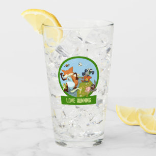Verre Love Runny Funny Woodland Animal Race Cartoon