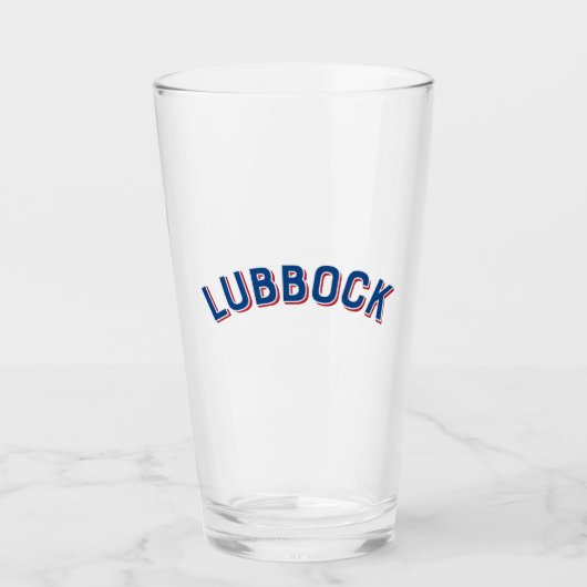 Verre Lubbock, Texas Vintage Arch (Devant)