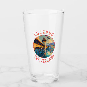 Verre Lucerne Suisse Retro Cercle détendu