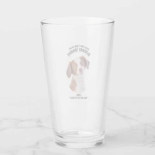 Verre Lucky Brittany Spaniel (Dos)