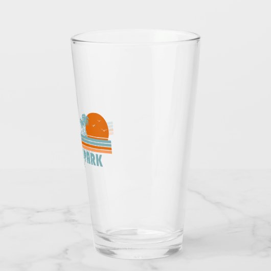 Verre Lummus Park Floride Sun Palm Trees (Gauche)