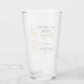 Verre Lundi phare Élégant Fleur de Citron Mariage (Dos)