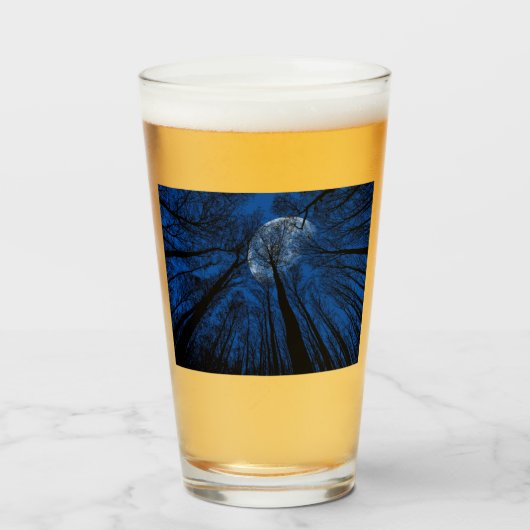 Verre Lune dans le ciel nocturne (Devant (rempli))