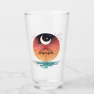 Verre Lune et étoiles céleste de Boho