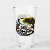 Verre Lune Sérénité Un Loup Slumpteur (Devant)