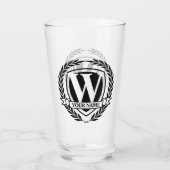 Verre Lunette de design Monogramme Laurel (Dos)