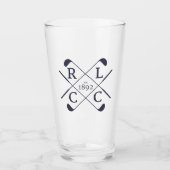 Verre Lunettes à pinte RLCC - Logo de golf Jacquard (Devant)