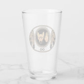 Verre Lunettes d'art pour loup tribal Metis Drapeau Vête (Dos)