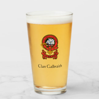Verre Lunettes de boisson Clan Galbraith personnalisées