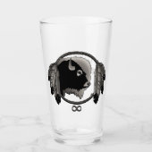 Verre Lunettes de buffle tribal Vitrage d'art métis Pers (Devant)