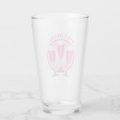 Verre Lunettes de champagne rose Mimosa (Dos)