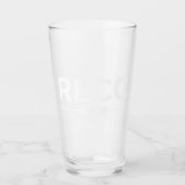 Verre Lunettes de pinte de logo RLCC - Blanc (Devant)