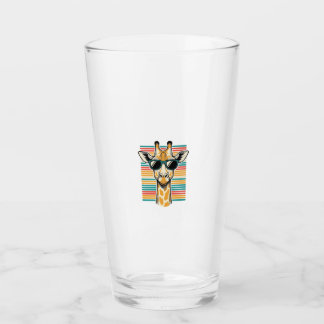 Verre Lunettes de soleil girafe vintage vecteur rayure r
