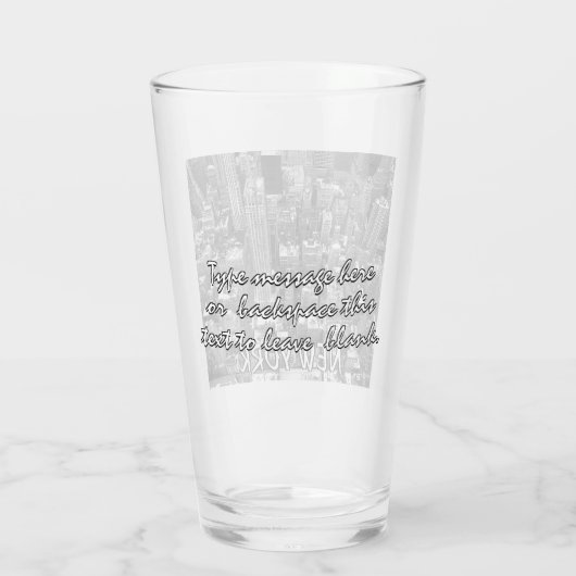 Verre Lunettes New York personnalisées Souvenirs New Yor (Dos)