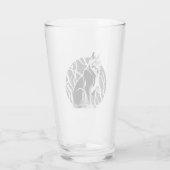 Verre Lynx Noir Et Blanc (Dos)