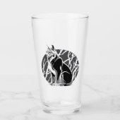 Verre Lynx Noir Et Blanc (Devant)