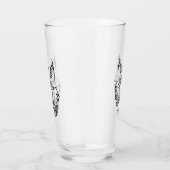 Verre Lynx tribale noire et blanche (Droite)