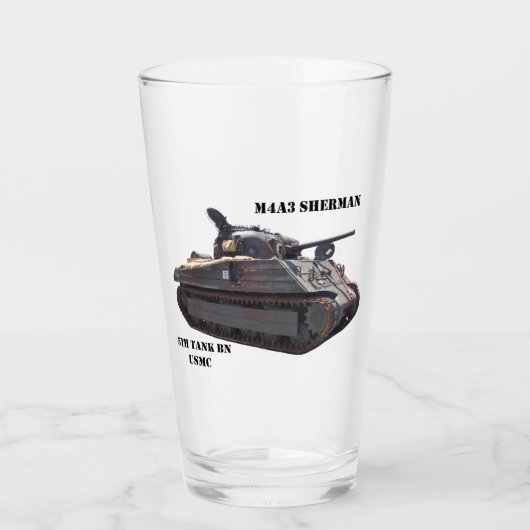 Verre M4A3 Sherman tank "Iwo Jima" vitre survivant (Devant)