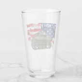 Verre M5A1 Stuart avec drapeau américain arrière - plan  (Dos)