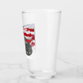 Verre M5A1 Stuart avec drapeau américain arrière - plan  (Gauche)