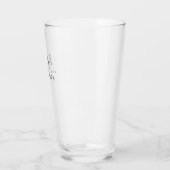 Verre M. et Mme. | Script moderne personnalisé (Gauche)