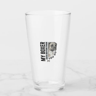 Verre Ma chemise pour amoureux de Boxer qui mange mieux