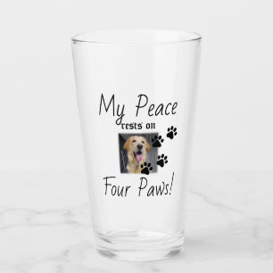 Verre Ma paix repose sur quatre pattes - Citation de l'a