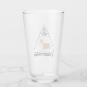 Verre Ma pyramide de priorités Corgi (Dos)