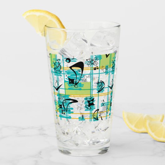 Verre Madras du milieu du siècle (Devant glace)