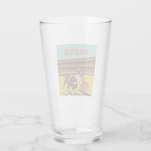 Verre Madrid, Espagne (Dos)