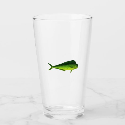 Verre Mahi Mahi - Poisson Dauphin - Dorado (Devant)