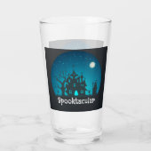 Verre Maison hantée bleue et noire Spooktacular (Dos)