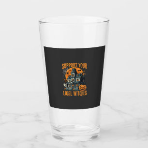 Verre Maison Hantée Halloween Soutenez Vos Sorcières Loc
