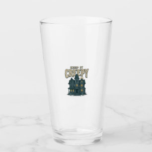 Verre Maison Hantée Vintage Crépusculaire Halloween Dés