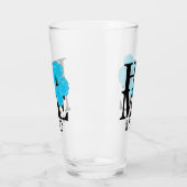 Verre MAISON Hilo Hawaii Hibiscus Bleu (Gauche)