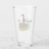 Verre Mallard Drake et Duck (Dos)