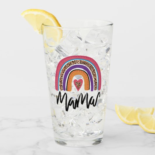 Verre Mama Leopard Rainbow (Devant glace)