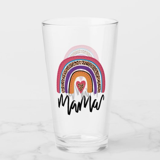 Verre Mama Leopard Rainbow (Devant)