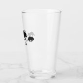 Verre Maman Bear Custom de la famille | d'ours gris (Gauche)