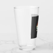 Verre Maman Chien Rétro Bulldog Vector (Droite)