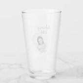 Verre Maman et moi modernes | Photo du coeur (Dos)