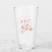 Verre Maman Etablie Rose Push Aquarelle Florale (Devant)