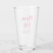 Verre Maman femme patron dégradé rose (Dos)