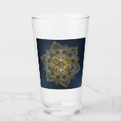 Verre Mandala d'or (Devant)