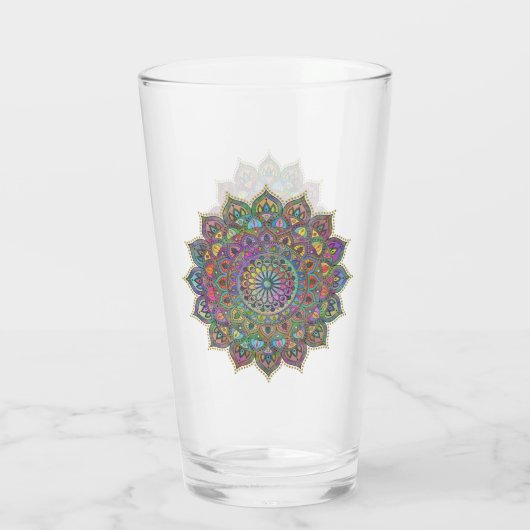 Verre Mandala Inde Style 1 (Dos)