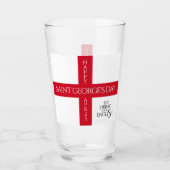 Verre Manger boire et être anglais St George's Cross Dra (Devant)