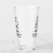 Verre Mangez, buvez, et soyez mariage fait sur commande (Droite)