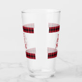 Verre Mangez et soyez joyeux, rouges et noirs, en plaie (Gauche)